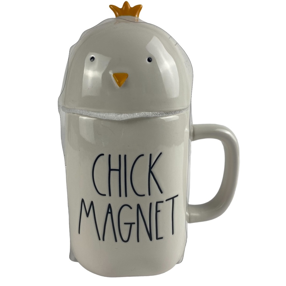 NEW Rae Dunn CHICK MAGNET Mug & Topper
